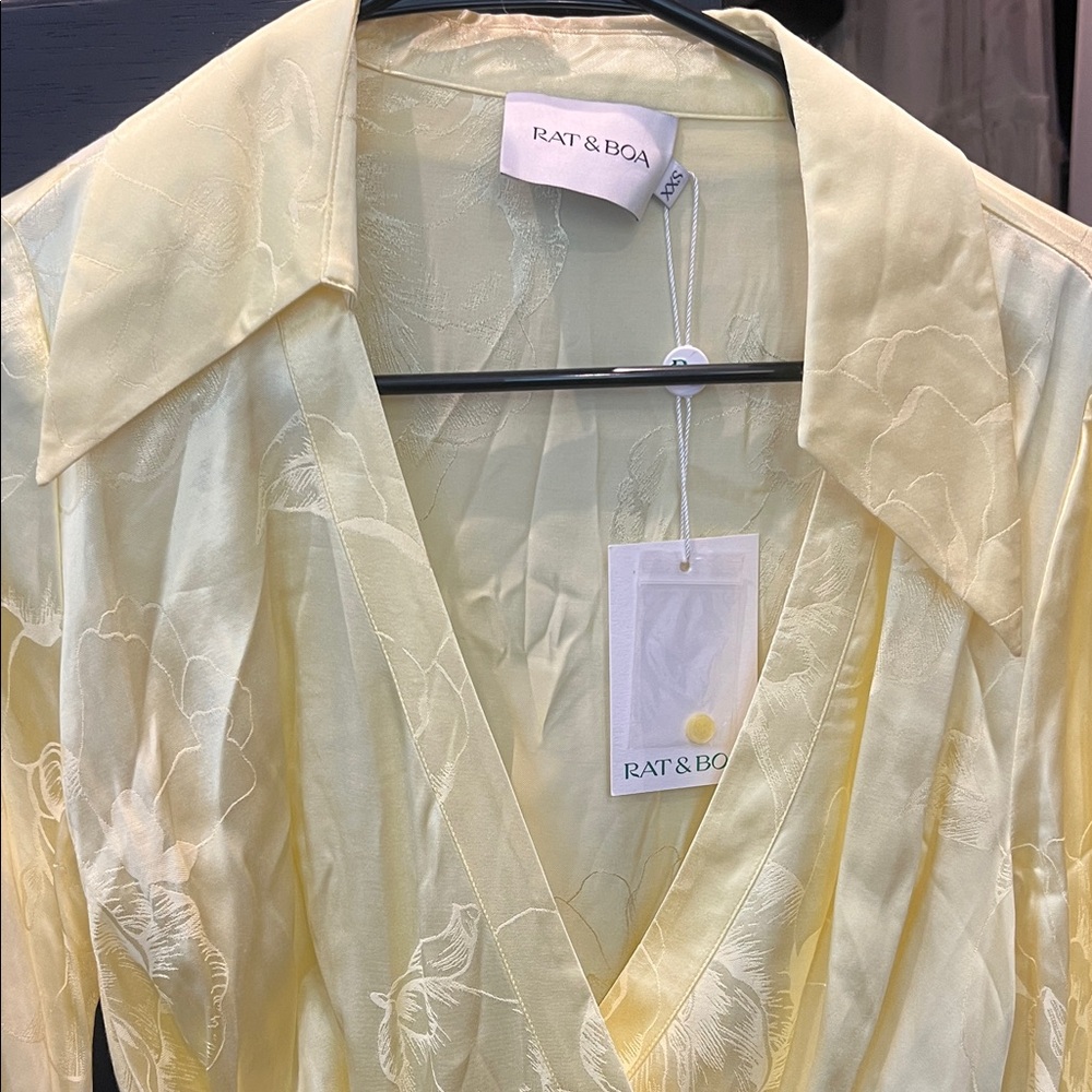 Rat & Boa Light Yellow Floral Dress